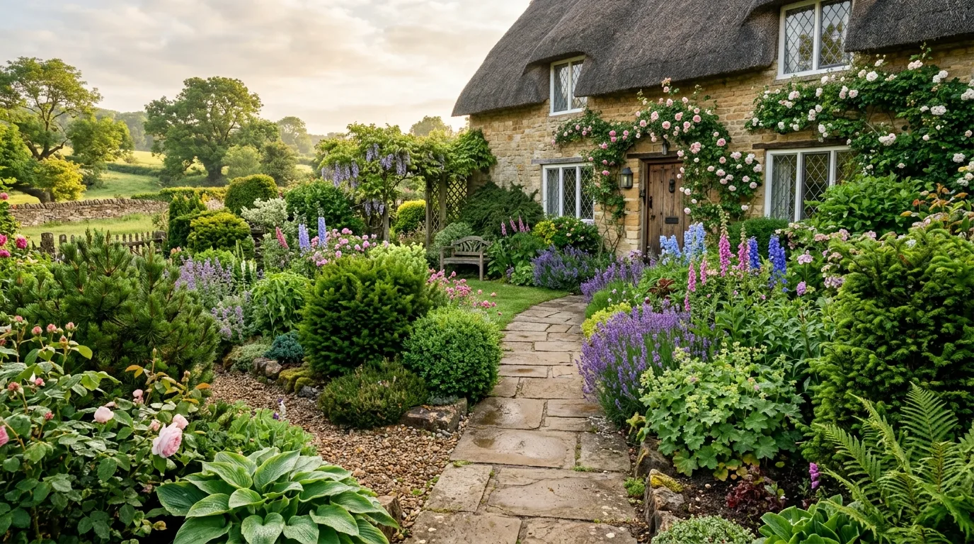 Mixed Evergreen Bushes